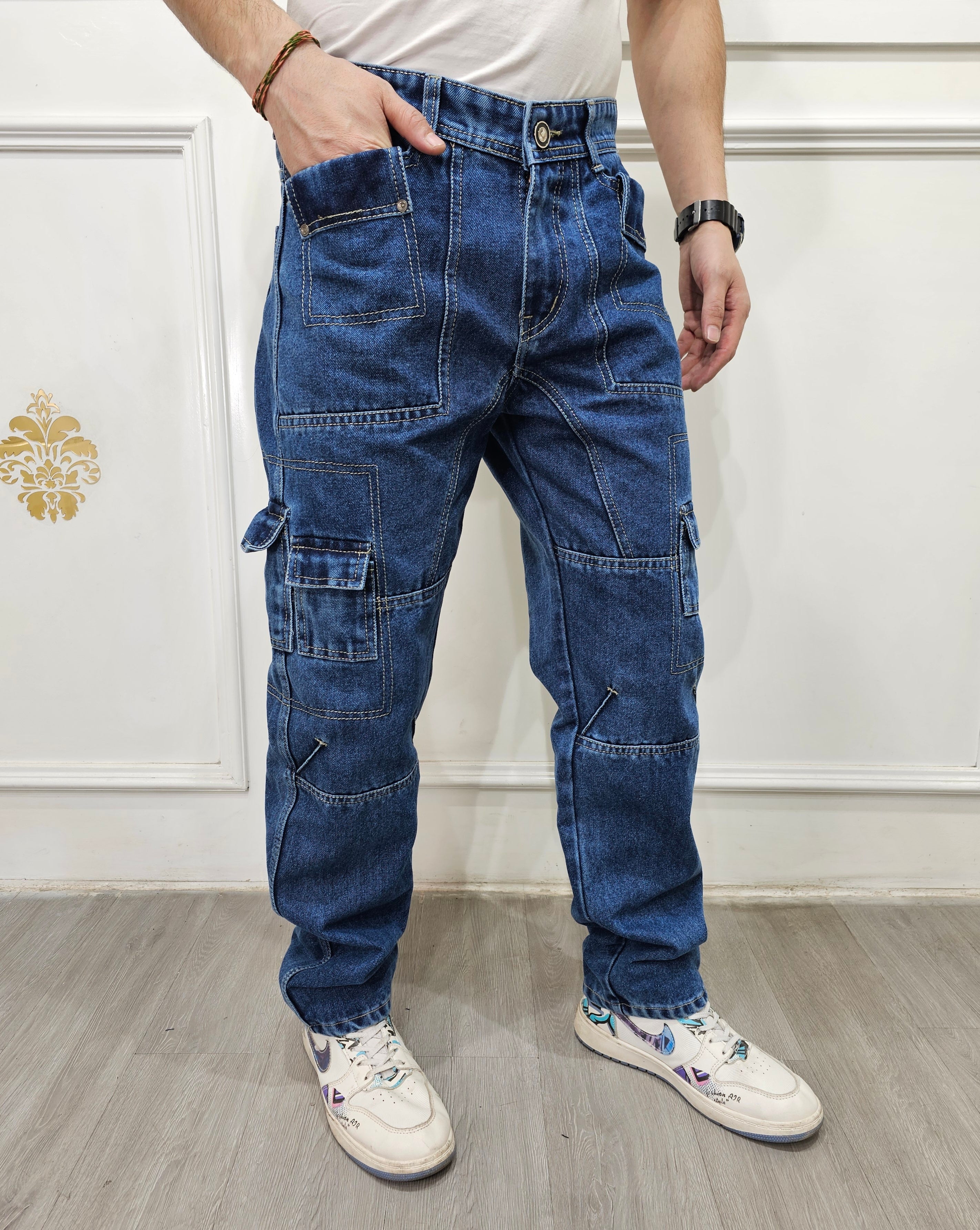 31 | Unbrand Six Pocket Cargo Pant, Men's Fashion, Bottoms, Trousers on  Carousell