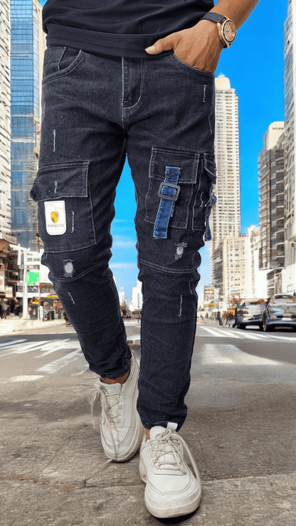 Slim Fit Six Pocket Jeans.