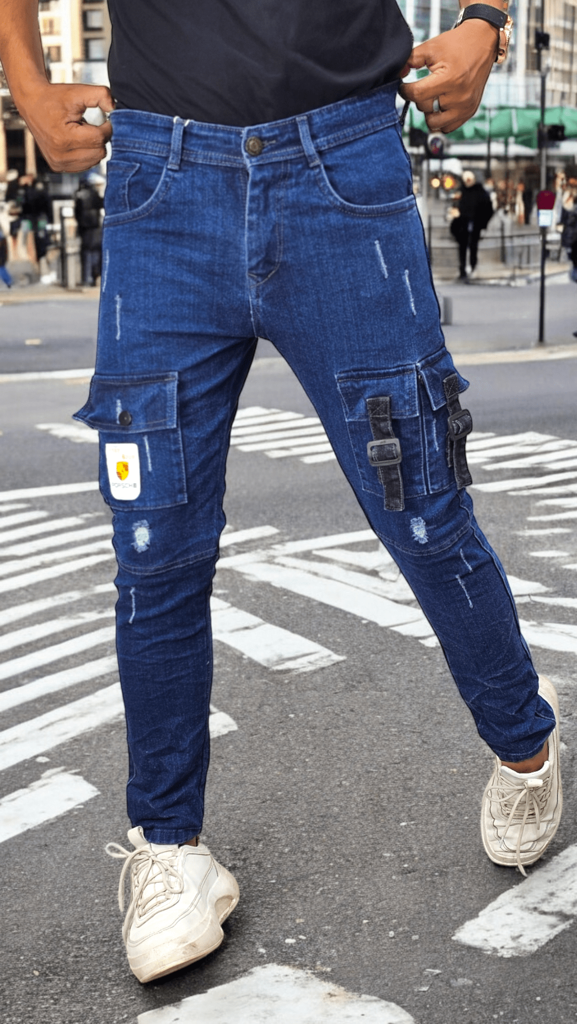 Slim Fit Six Pocket Jeans.