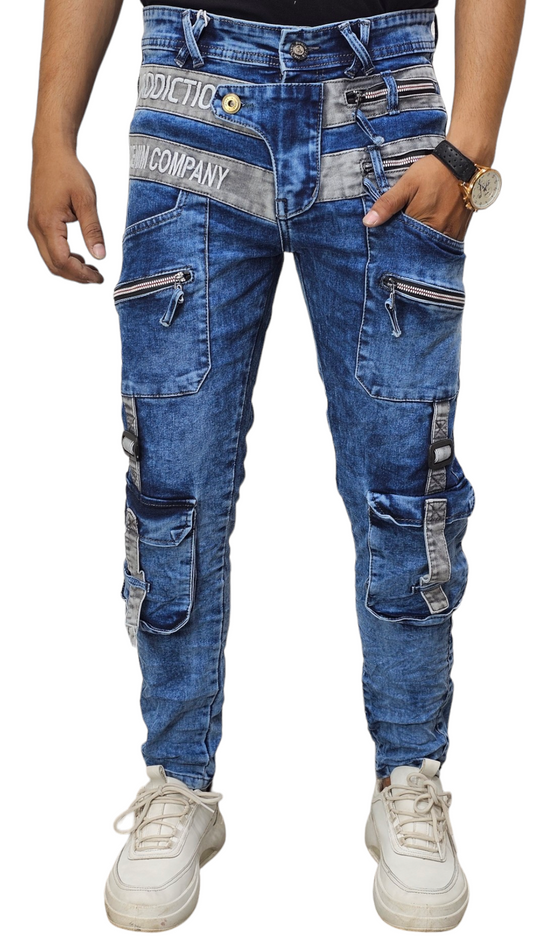 Denim Slim Fit Cargo Pant.