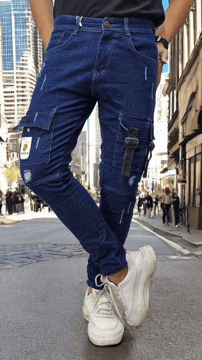 Slim Fit Six Pocket Jeans.